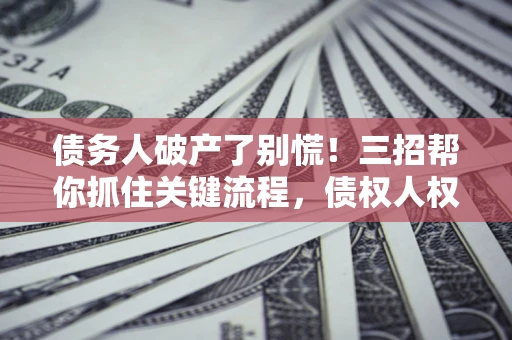 北京债务人破产了别慌！三招帮你抓住关键流程，债权人权益不再缩水
