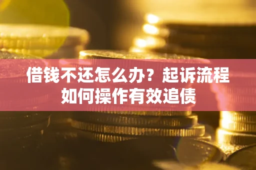 北京借钱不还怎么办？起诉流程如何操作有效追债