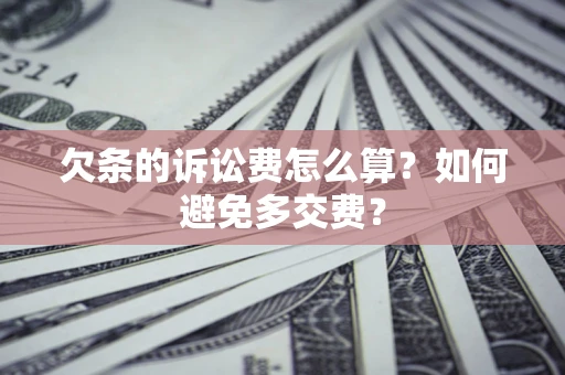 北京欠条的诉讼费怎么算？如何避免多交费？