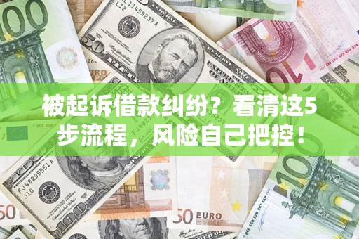 北京被起诉借款纠纷？看清这5步流程，风险自己把控！