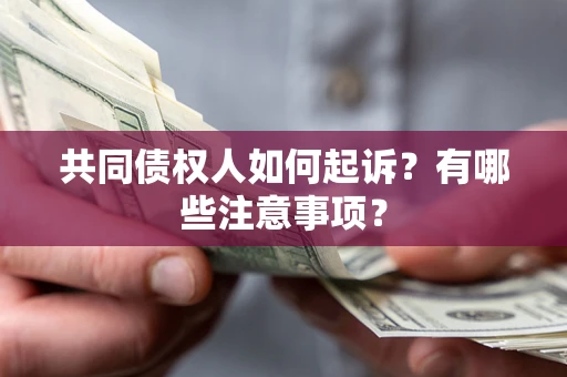 北京共同债权人如何起诉？有哪些注意事项？
