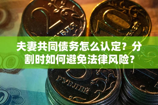 北京夫妻共同债务怎么认定？分割时如何避免法律风险？