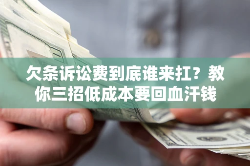 北京欠条诉讼费到底谁来扛？教你三招低成本要回血汗钱